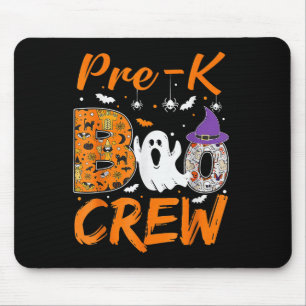 Tapis De Souris Pré K Boo Crew Enseignant Étudiant Halloween Pré K