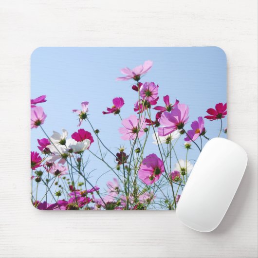 Tapis De Souris Pré rose (Avec souris)