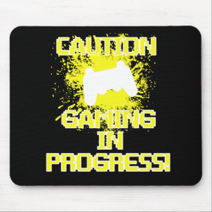 Tapis De Souris Précaution, jeu en cours