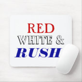 Tapis De Souris Précipitation blanche rouge (Avec souris)