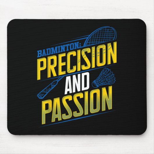Tapis De Souris Précision de badminton et conception de pion (Devant)