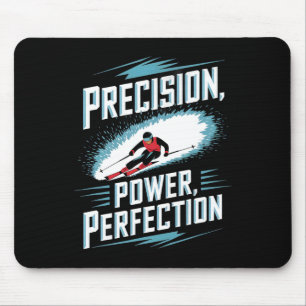 Tapis De Souris Précision Puissance Perfection Ski alpin 
