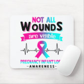 Tapis De Souris Pregnancy Infant Loss Awareness Month Ribbon Toxit (Avec souris)