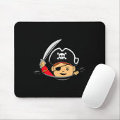Tapis De Souris Pregnant pirate Halloween bébé mère grossesse (Avec souris)