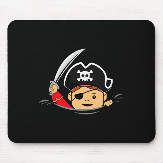 Tapis De Souris Pregnant pirate Halloween bébé mère grossesse (Devant)