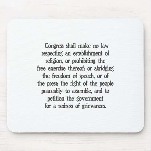 Tapis De Souris Premier amendement (Devant)