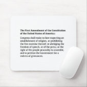 Tapis De Souris Premier amendement de la Constitution (Avec souris)