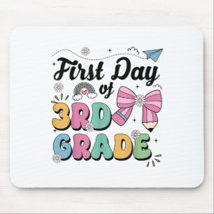 Tapis De Souris Premier Jour De 3E Année Crayon Enseignants Filles