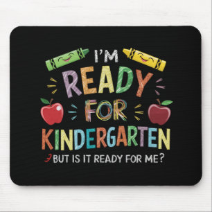 Tapis De Souris Premier jour de maternelle pour les enfants, retou