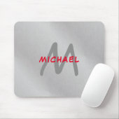 Tapis De Souris Premier monogramme professionnel uni ajouter votre (Avec souris)