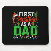 Tapis De Souris Premier Noël Comme Papa Noël Éclairage Nouveau Pèr (Devant)