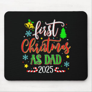 Tapis De Souris Premier Noël en tant que papa 2025 Célébration fes