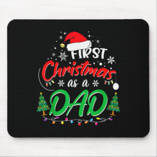 Tapis De Souris Premier Noël en tant que papa Nouveau papa 1er Noë