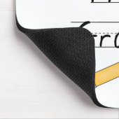 Tapis De Souris Première catégorie rayée de papier et de crayon (Coin)