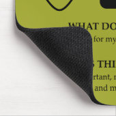 Tapis De Souris Première pensée de puissance d'équipe (Coin)