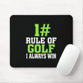 Tapis De Souris Première Règle De Golf (Avec souris)