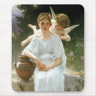 Tapis De Souris Premières Rêveries de l'amour de Bouguereau