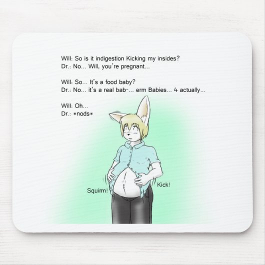 Tapis De Souris Prenancy velu de lapin (Devant)