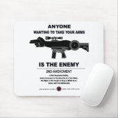 Tapis De Souris Prendre les armes - 2e amendement (Avec souris)