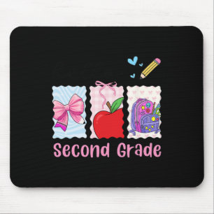 Tapis De Souris Préparatifs Féminins de Rentrée Scolaire Bonjour D
