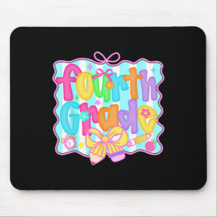Tapis De Souris Préparation rentrée 4e année Coquette Bow Filles K