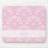 Tapis De Souris Preppy Personnalisée En Mandala Rose Art Déco (Devant)