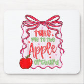 Tapis De Souris Preppy Take Me To The Orchard Coquette Bow (Devant)
