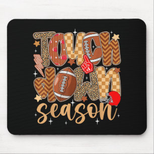 Tapis De Souris Preppy Touch Down Saison Automne Jeu de Football A