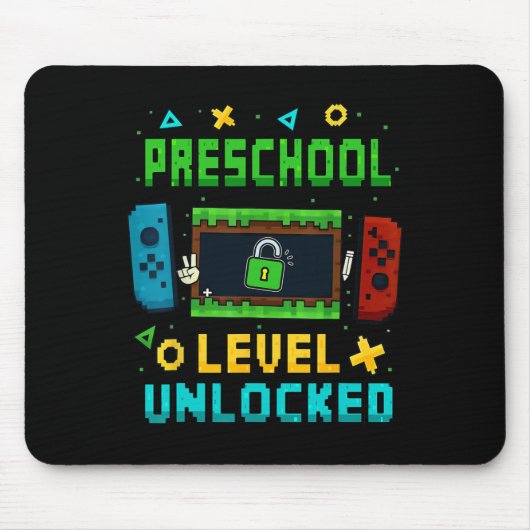 Tapis De Souris Preschool Level Unlocked Ck To School Pixel Art Ga (Devant)