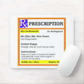 Tapis De Souris Prescription drôle de rx (Avec souris)