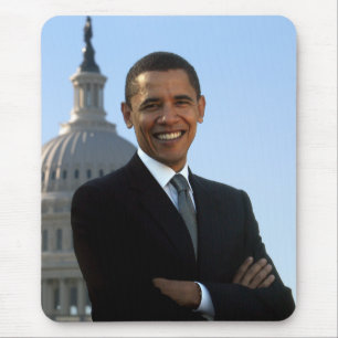 Tapis De Souris Président Barack Obama Portrait de sénateur