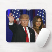TAPIS DE SOURIS PRÉSIDENT DONALD TRUMP ET MELANIA (Avec souris)