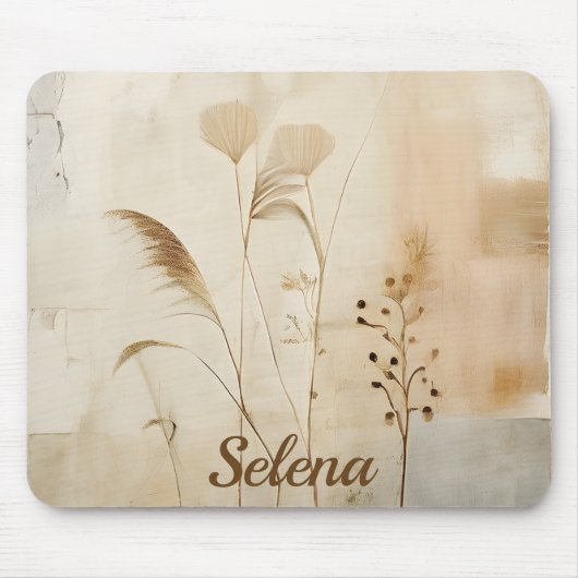 Tapis De Souris Pressed Flowers and Grass Mouse Pad (Devant)
