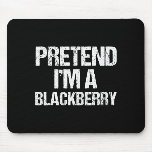 Tapis De Souris Pretend I'm A Blackberry Funny Lazy Halloween Cost (Devant)