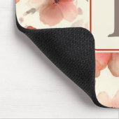 Tapis De Souris Pretty Flower Monogram Template Personalized (Coin)