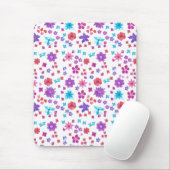Tapis De Souris Pretty Hippy Flower-Power Mousepad (Avec souris)