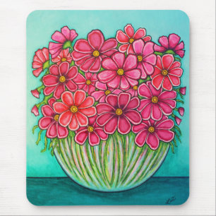 Tapis de souris Pretty in Pink Cosmos par Lisa Lor