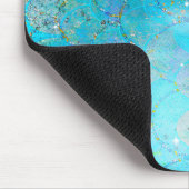 Tapis De Souris Pretty Iridescent Blue Shtoujours Mermaid Scales (Coin)