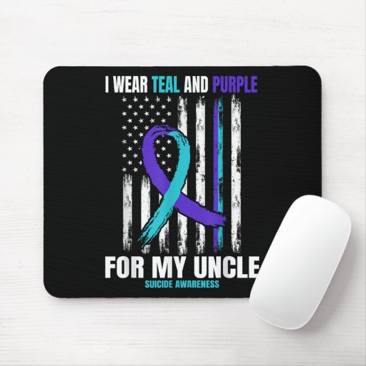 Tapis De Souris Prévention du suicide Femmes Hommes Oncle Ameri (Avec souris)