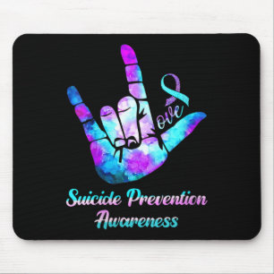 Tapis De Souris Prévention du suicide par le signe de la main de l