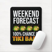 Tapis De Souris Prévisions de week-end - 100% de chances de bars T (Avec souris)