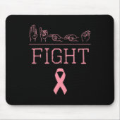 Tapis De Souris Pride Asl Lutter Contre Le Cancer Du Sein Sensibil (Devant)