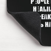 Tapis De Souris Pride Écouter Est Un Travail Difficile Langue Des (Coin)