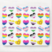 Tapis De Souris Pride Hearts Mousepad (Devant)