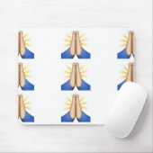 Tapis De Souris prier émoji (Avec souris)