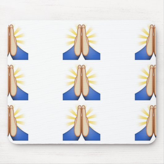 Tapis De Souris prier émoji (Devant)