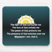 Tapis De Souris Prière de la protection (Devant)