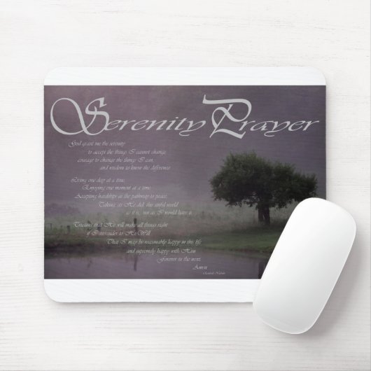 Tapis De Souris Prière de sérénité (Avec souris)