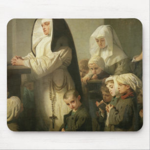 Tapis De Souris Prière des enfants souffrant de la teigne