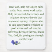 Tapis De Souris Prière personnalisée (Devant)